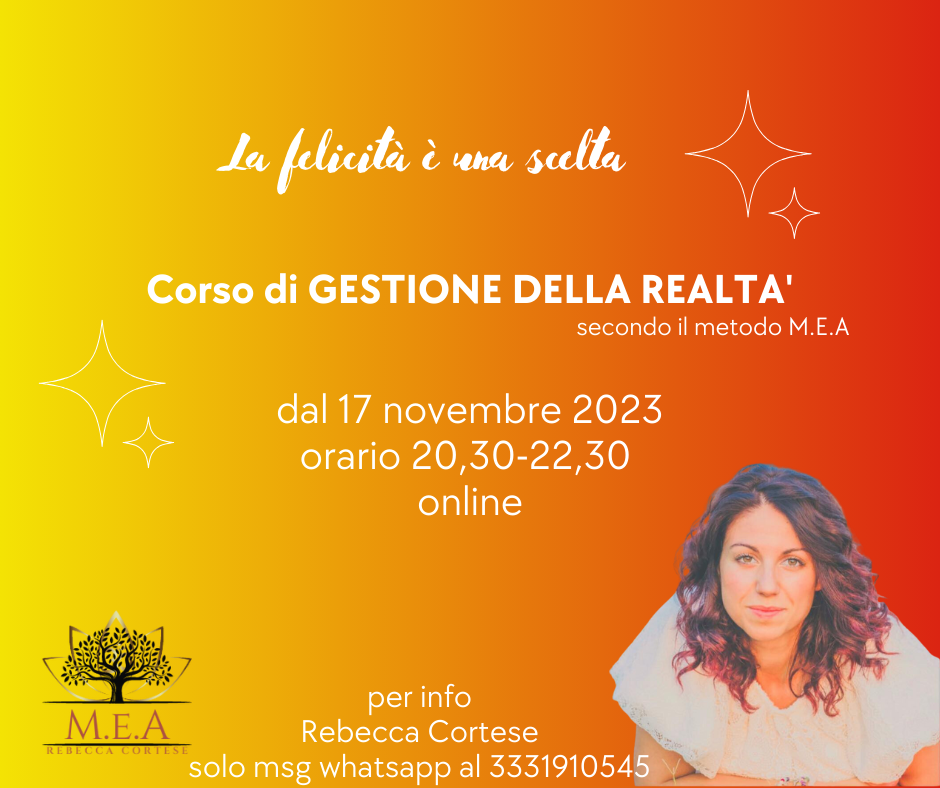 Corso di GESTIONE DELLA REALTA'