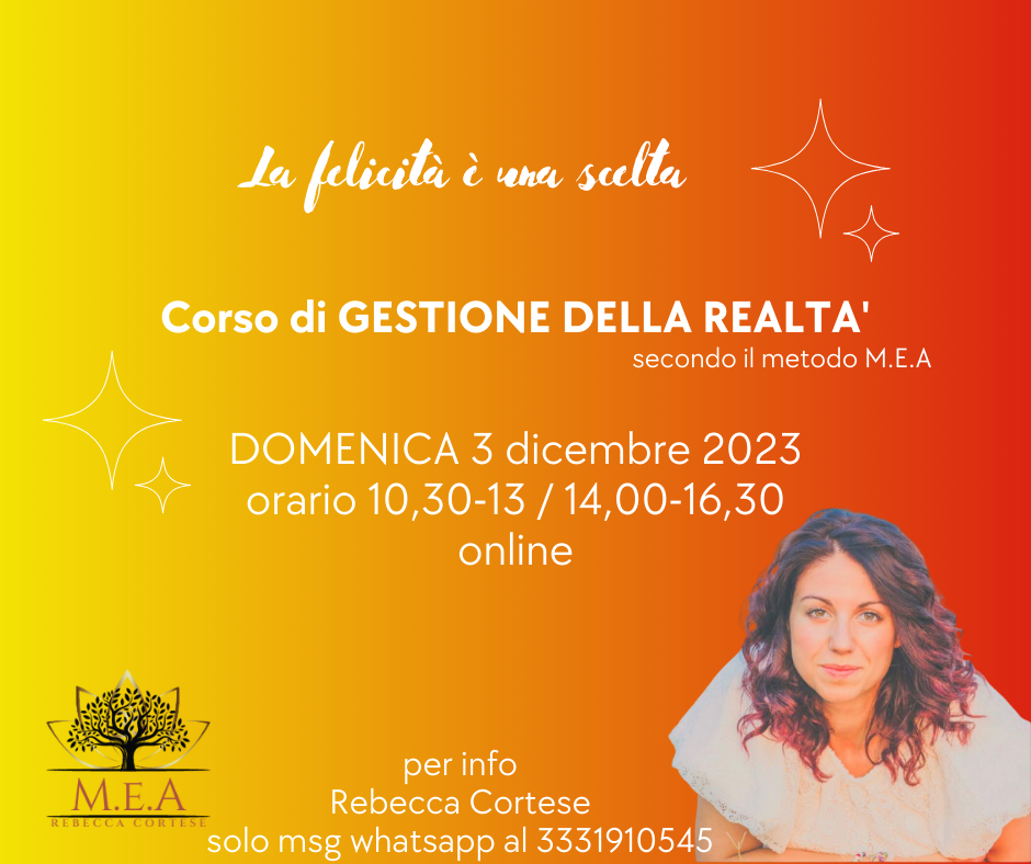 Corso di GESTIONE DELLA REALTA'