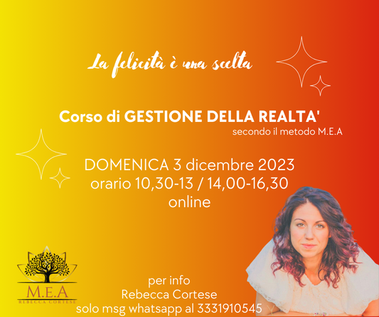 Corso di GESTIONE DELLA REALTA'